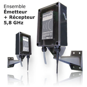 Emetteur - Recepteur Video + Data 5 km max, 2,4GHz, autorisé en France