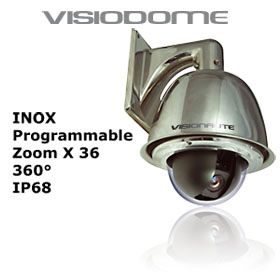Visionaute Advance - Caméra Dome de securité, INOX 316L, Étanche Norme IP68, Compatible tout protocole, Fonction Jour/Nuit